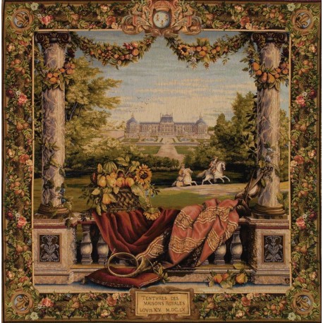 Terrace by the castle, Tapisserie Art de Lys
