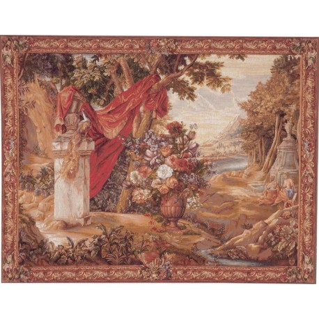 Bouquet au Drapé, Tapisserie Art de Lys