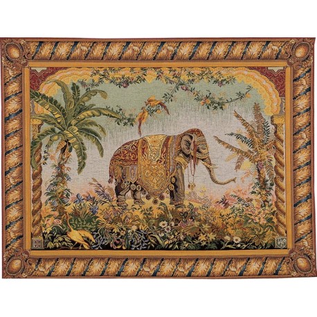 tapisserie orientale éléphant