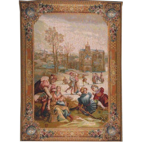 Les Patineurs, Tapisserie Art de Lys