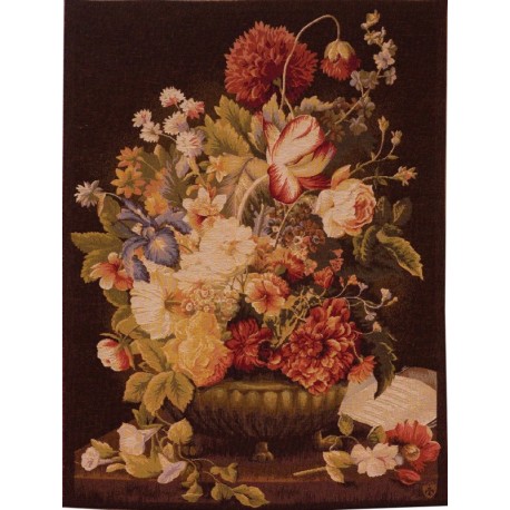 Bouquet Dark Tulips, Tapisserie Art de Lys