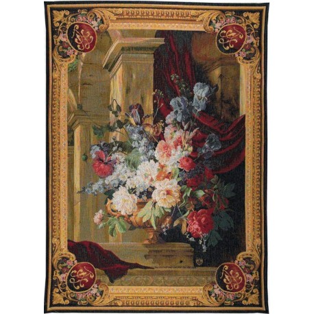 Bouquet et Architecture, Tapisserie Art de Lys