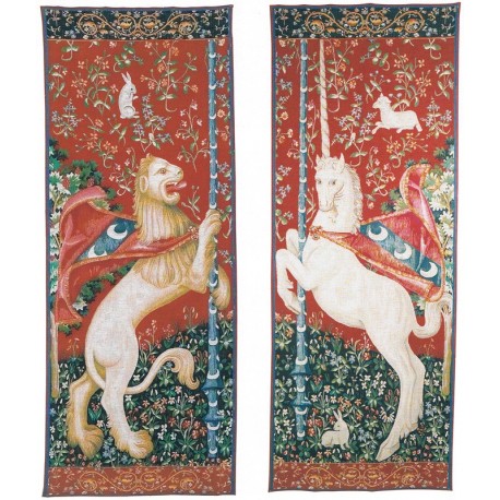 La Licorne et Le Lion, Tapisserie Art de Lys