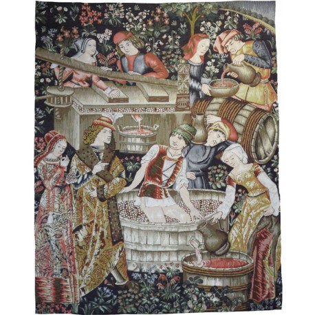 Le pressoir, Tapisserie Art de Lys