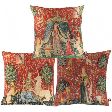 Coussins Dame à la licorne