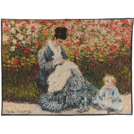 Camille et l'enfant - Monet, Tapisserie Art de Lys