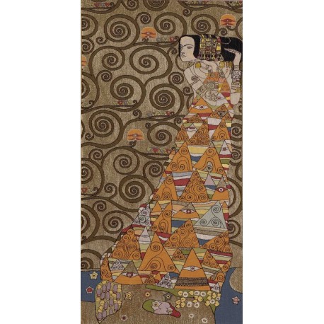 Klimt L'attente (doré), Tapisserie Art de Lys