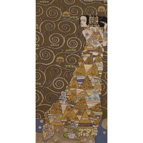Klimt The waiting, Tapisserie Art de Lys