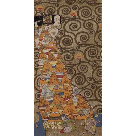 Klimt The waiting, Tapisserie Art de Lys
