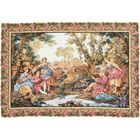 scène galante, tapisserie