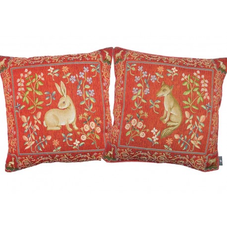 Coussins animaux, rouge