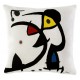 Coussin Miro - Deux personnages hantés par un oiseau