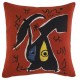 coussin Miro - rouge - Femme, oiseaux