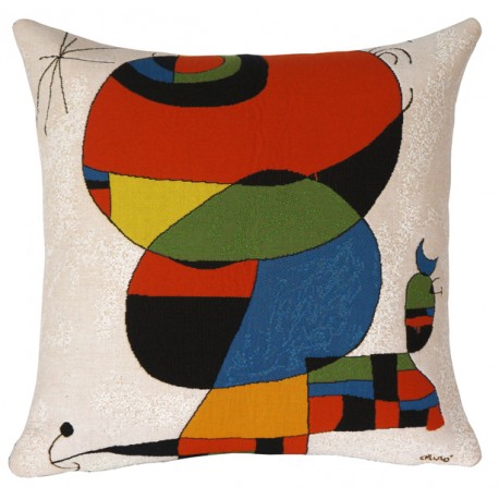 Coussin Miro - fond blanc