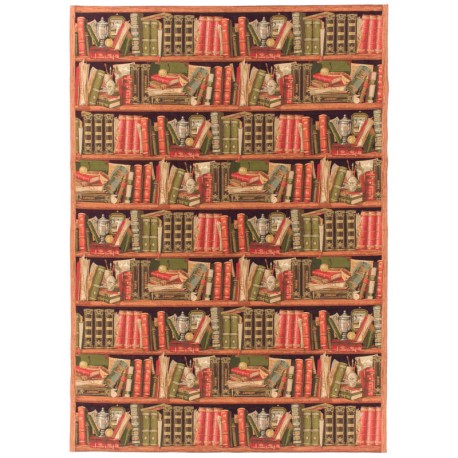 Bibliothèque Tapisserie trompe l'oeil