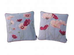 COUSSINS FLEURS COSMOS