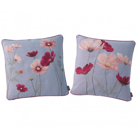 COUSSINS FLEURS COSMOS