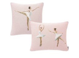 Lot coussins danseuses, couleur rose