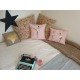 Lot coussins danseuses, couleur rose