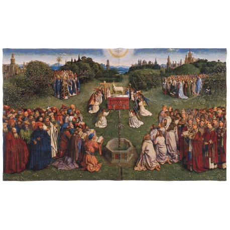 Tapisserie "adoration de l'agneau mystic"