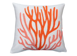 Coussin extérieur corail
