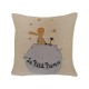Coussin Le Petit Prince - rose et planète
