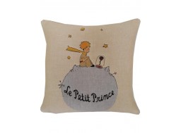 Coussin Le Petit Prince - rose et planète