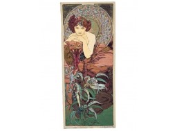 Emeraude - tapisserie Mucha
